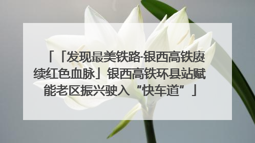 「发现最美铁路·银西高铁赓续红色血脉」银西高铁环县站赋能老区振兴驶入“快车道”